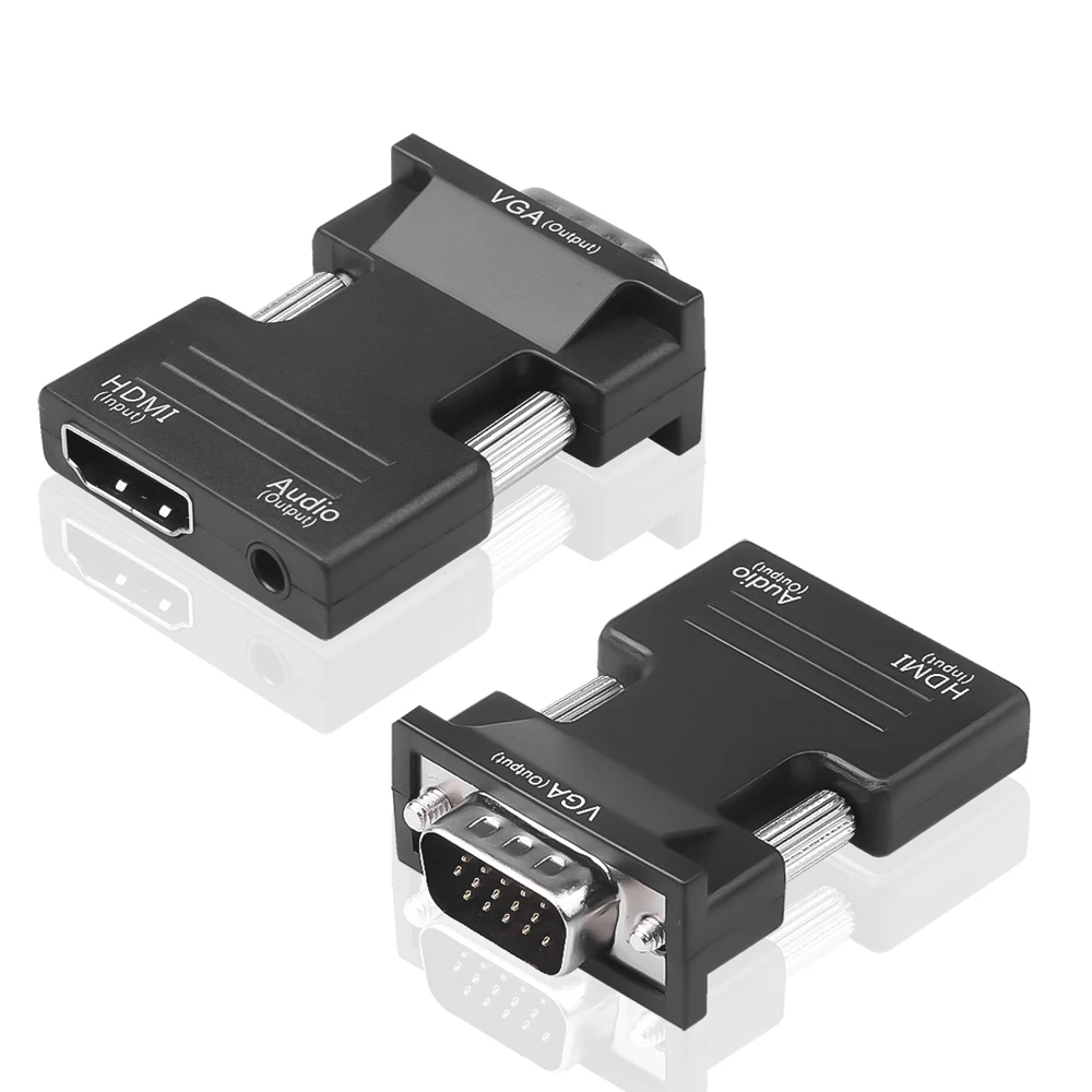 HDMI Kábel VGA 1080P HDMI Splitter Adaptér Digitálny Analógový Audio Kábel Video Converter Pre Notebook PC HDTV Projektor TV