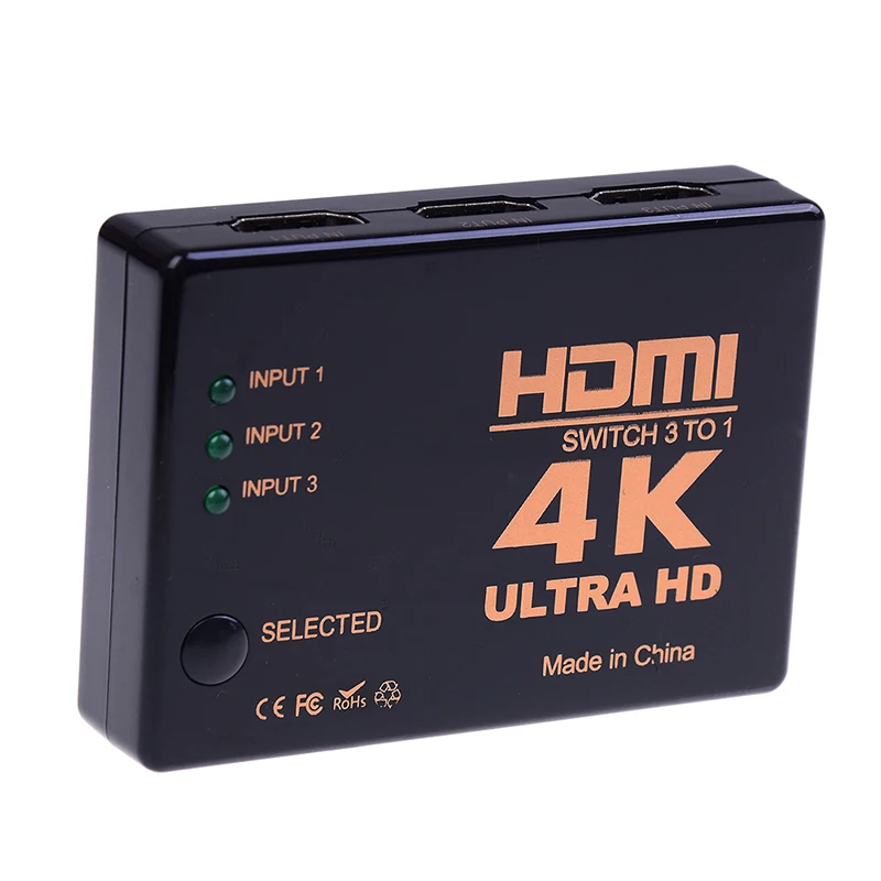 HDMI Switch 4K*2K Switcher Splitter Výber Box Ultra HD DVD HDTV Xbox, PS3, PS4 3 Port