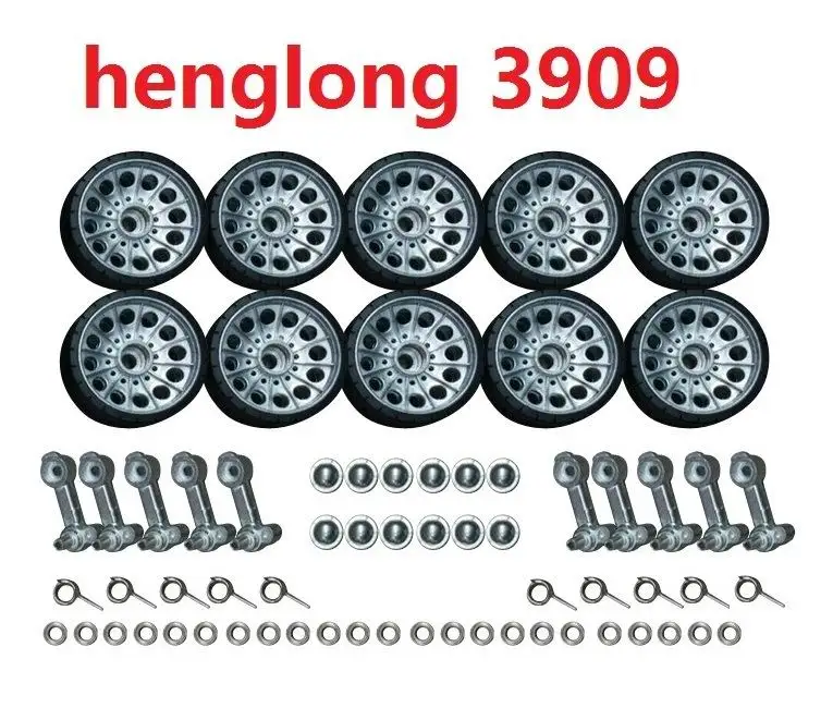 Henglong 3909 3909-1 1/16 RC tank Rusko T-34/85 upgrade diely kovové kolesá hub set /Driving wheel/Indukčné koliesko