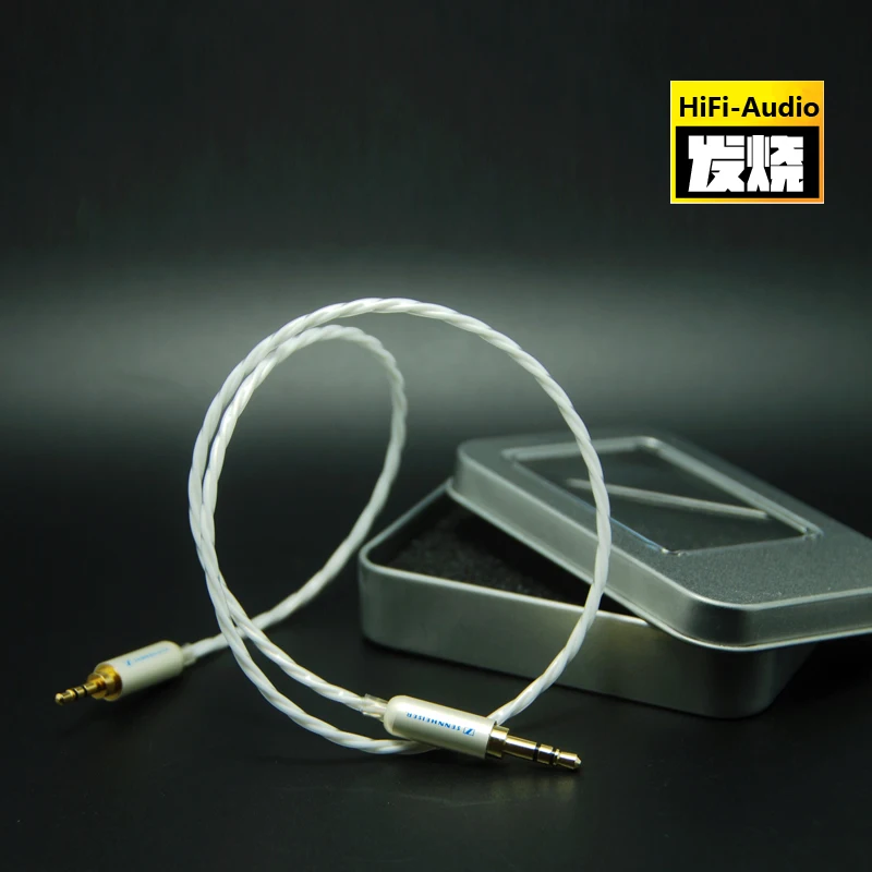 HIFI DIY 3.5 mm AUX Car Audio Kábel 2,5 mm pre Slúchadlá, Line 3,5 mm do 3,5 mm 2,5 mm, 3,5 mm w/ Japonsko Furukawa Strieborné Pozlátené Medi