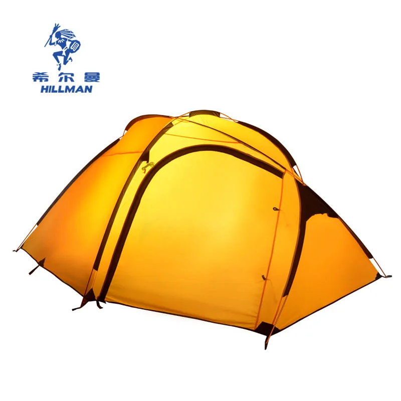 Hillman Qingyun 3-4 veľké vonkajšie hliníkové pól dvojvrstvové camping stan 4seasons kvalitné nepremokavé vetru