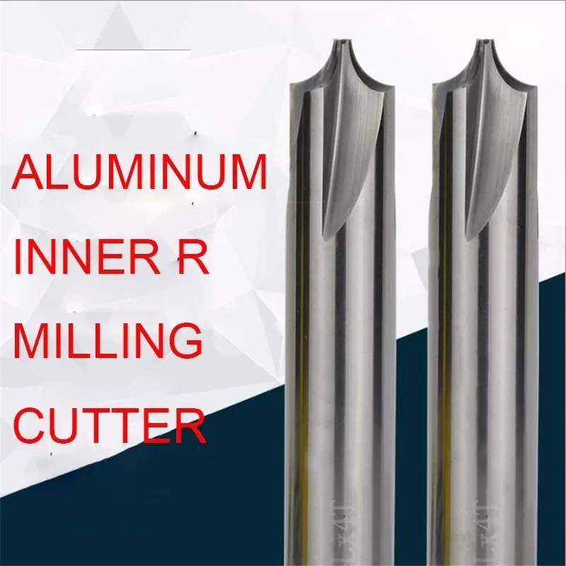 Hliníkové volfrámové ocele R-cut karbidu konci mlyn 2 okraji CNC obrábacie centrum R0.5R1R1.5R2R3R5R6 Vnútorné R frézovanie fréza