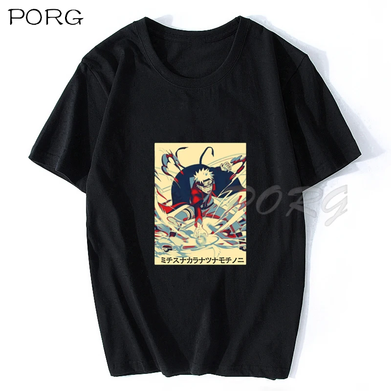 Hlučné Ninja Uzumaki Naruto Bavlna Mužov Cool Japonskom Anime a Otaku T-shirt Estetické Harajuku Streetwear Camisetas Hombre T Shirt Mužov