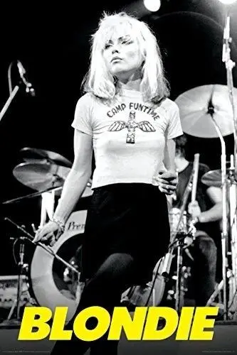 Home Decor Blondie Debbie Harry Tábor Funtime Rockový Koncert-Hodváb Umenie Plagátu Na Stenu Nemocnější Dekorácie, Darčeky