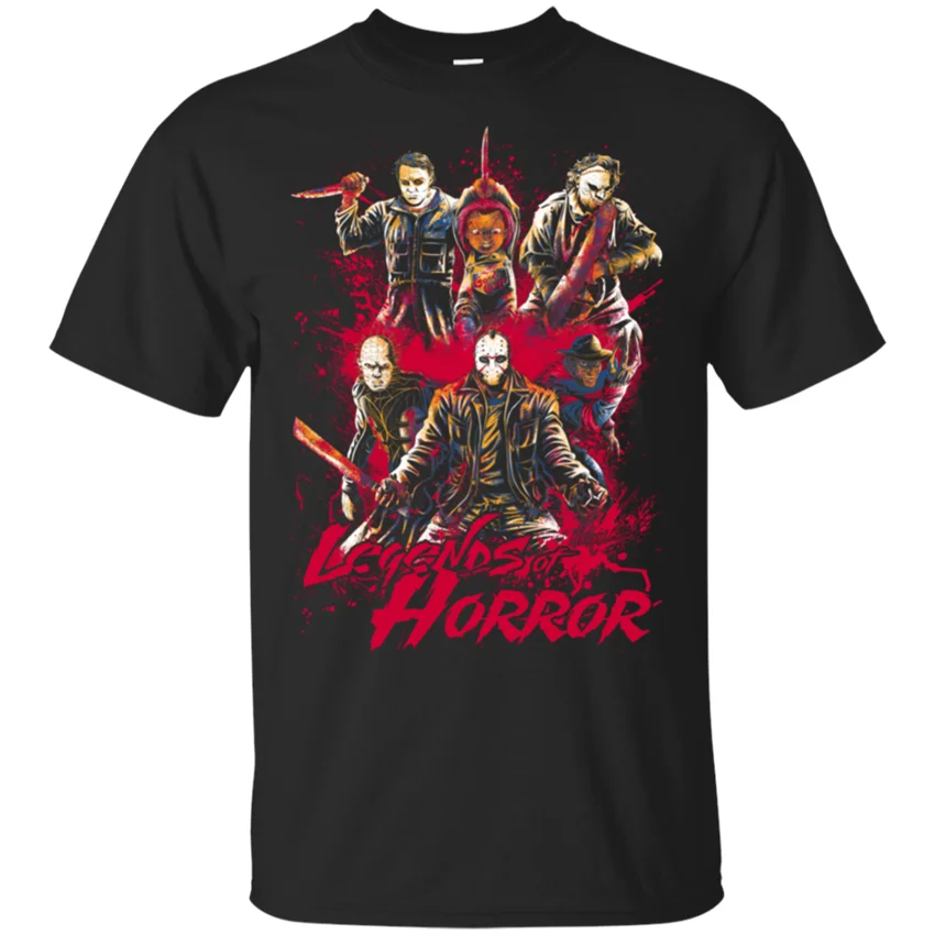 Horor Chucky Freddy Krueger Michael Myers T-Shirt Halloween Jason Voorhees S... Najnovšie Módne Tee Tričko