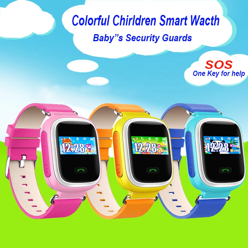 Horúca!! Dieťa GPS Smart Hodinky Q80 Q60 Náramkové hodinky SOS Volanie Miesto Finder Lokátor Zariadenia Tracker pre Deti Bezpečné Proti PK Q750