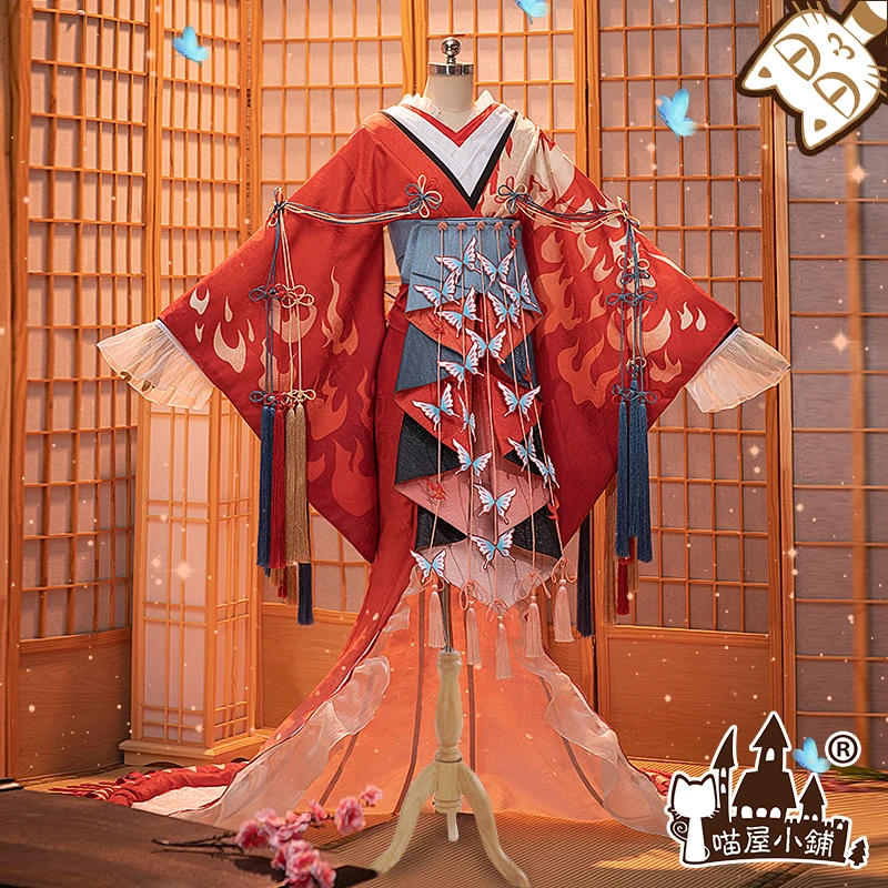 Horúca Hra Onmyoji SSR Shiranui Diver New Skin Kimono Cosplay Kostým Jednotné Šaty Halloween Oblek Pre Ženy Oblečenie Nové