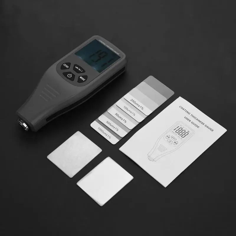 Horúce GM240 0~1300um Farby Povlaku s Hrúbkou Rozchod Digitálny LCD Farby Hrúbky Tester Kovový Auto Test Meracie Nástroje