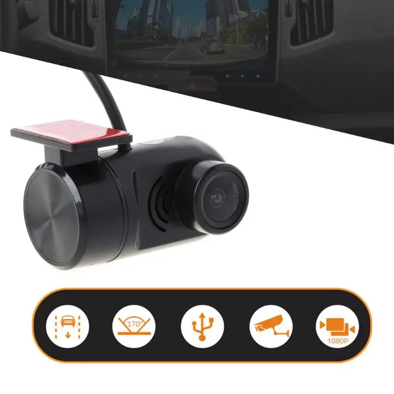 Hot Predaj Dash Kamera Auta DVR USB Kamery Pre HD 170 Stupňov Jazdy Záznamník Nočné Videnie G-sensor