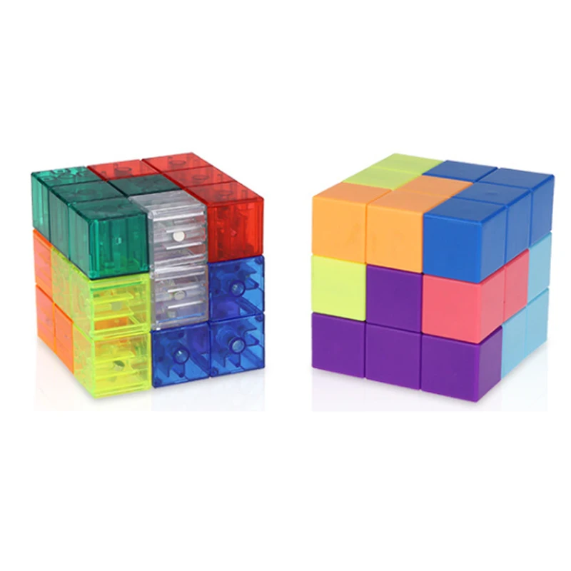 Hot Predaj DIY Yongjun yj magic magnetické Bloky puzzle 3x3x3 Yongjun Mozgu Test kocka vzdelávacie hračka