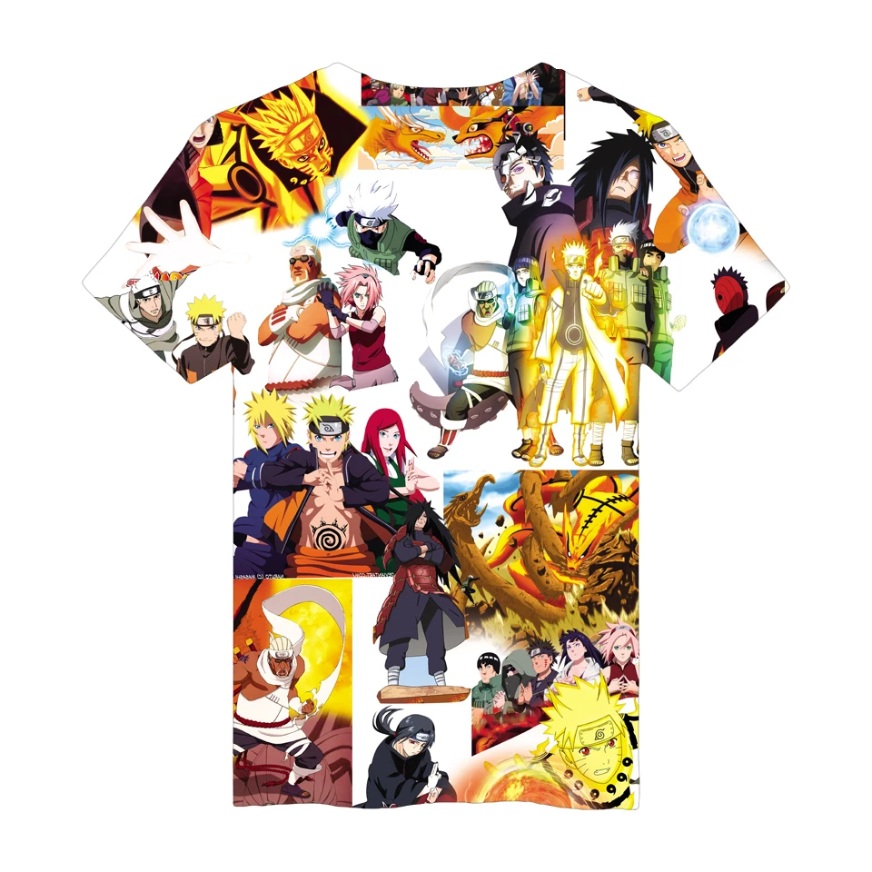 Hot predaj Naruto a Muži Ženy t shirt Módna Značka oblečenia Klasické Anime Naruto 3D tlač Naruto/Sasuke galaxy leto tees