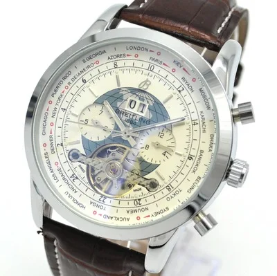 Hot predaj pánske hodinky automatické mechanické hodinky pás sledovať svetelný kalendár remienok hodiniek watch mužov zápästie relogio masculino