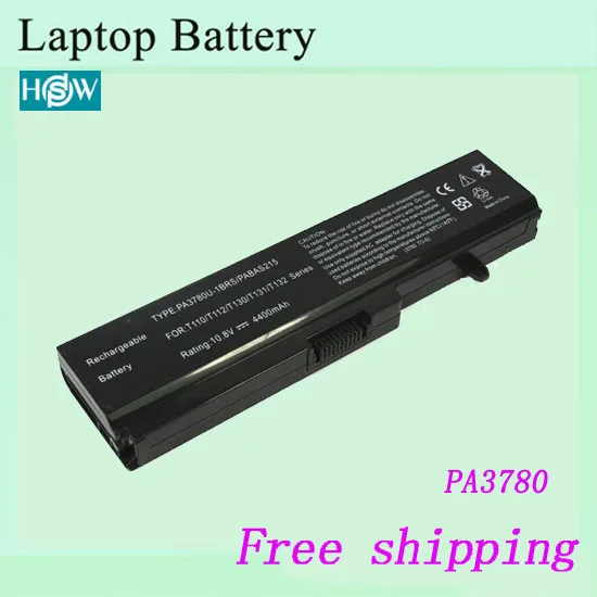 Hot predaj T131 T130 T135 T115 T132 T133 T112 T111 Notebook batérie Pre Toshiba PA3780U-1BRS PABAS116 PABAS215