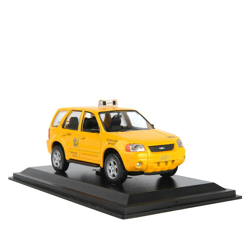 Hračky pre deti 1:43 Ford Taxík Escape Hybrid 2005 Diecast Model Hračka Zber Žltá Model Auta, lacné Hračky pre deti hračky