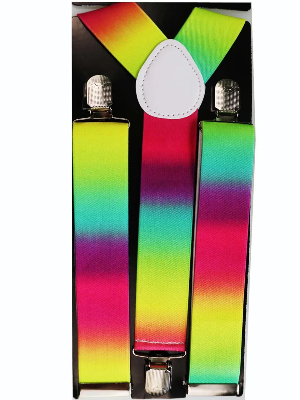 HUOBAO 2019 Nové Módne Rainbow Multicolor Nastaviteľné Klip-na Y Späť Elastické Traky Pre Ženy Muži