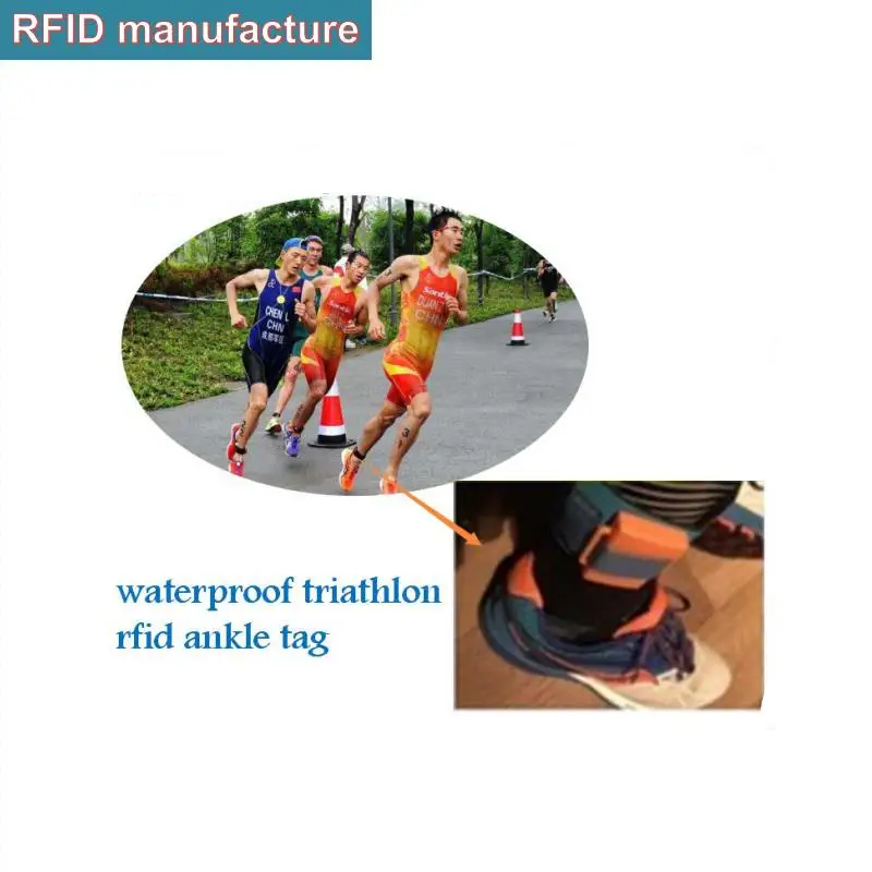 Impinj Monza R6 čip UHF RFID Náramok pps Vodotesný náramok na členok tag pre Maratón riadenie prístupu nemocničného personálu