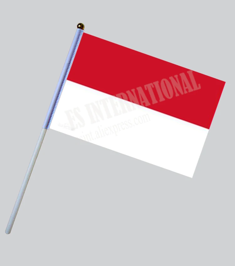 Indonézia Strane Vlajky Národnej Strane Vlajky 14*21 cm Polyester Malej Veľkosti Lietania Banner Vlastný Strane vlajky