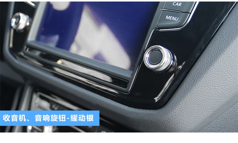 Interiéru vozidla Tlačidlo Audio Stereo Ovládanie Hlasitosti Gombík Krúžok Kryt pre VW Volkswagen Tiguan Atlas t-roc tharu 2017 2018 Príslušenstvo