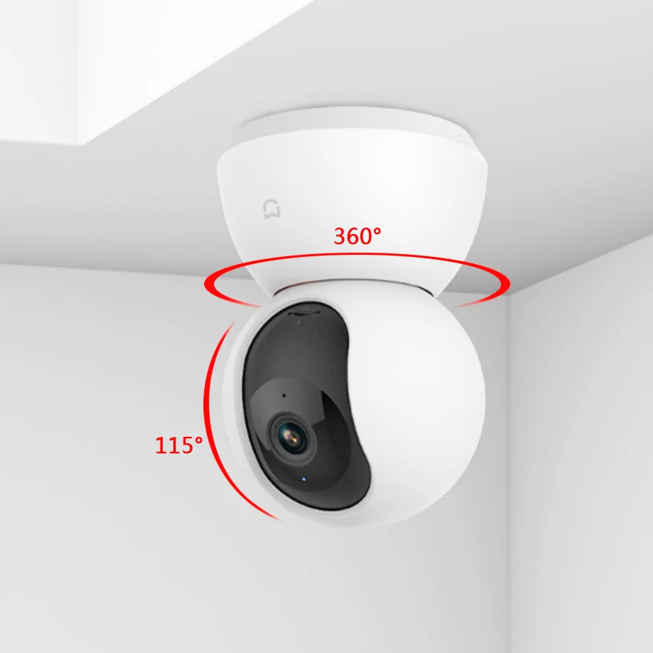 IP CCTV kamery Xiao MiJia 360 ° domov kamera 1080p smart panoramatická kamera bezpečnostná kamera dohľadu MiHome