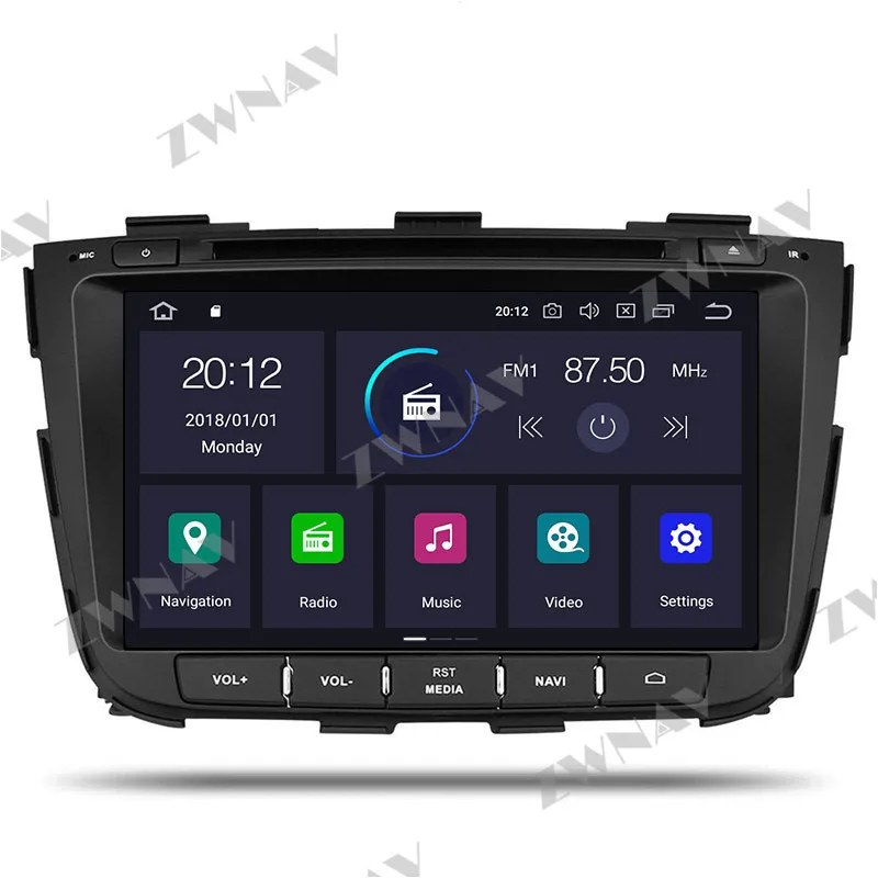IPS Android 10.0 4+64 obrazovke Auto DVD Prehrávač, GPS Navi Pre Kia Sorento 2012-GPS Auto Rádio Stereo Multimediálny Prehrávač Vedúci Jednotky