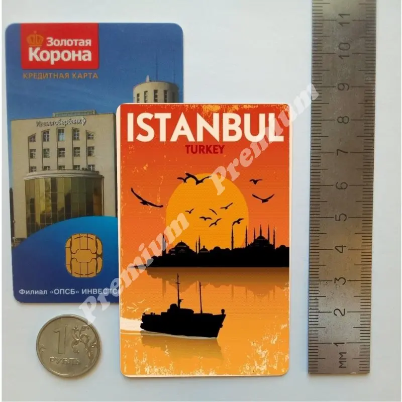 Istanbul so suvenírmi magnet vintage turistické plagát