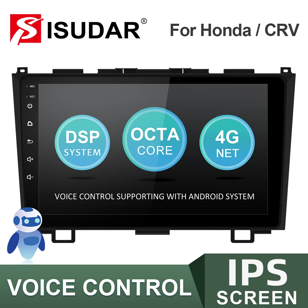 ISUDAR V57S Android autorádia Pre Honda/CRV/CR-V 2006 2007 2008 2009 2010 2011 Multimediálny Prehrávač GPS Stereo Systém 4G Č. 2 Din