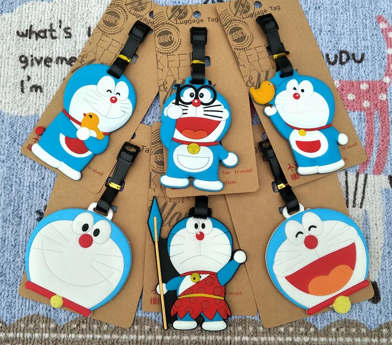 IVYYE Doraemon Anime Série Cestovné Príslušenstvo Batožiny Tag Kufor ID Adresu Prenosné Značky Držiteľ Batožiny Štítky Nové