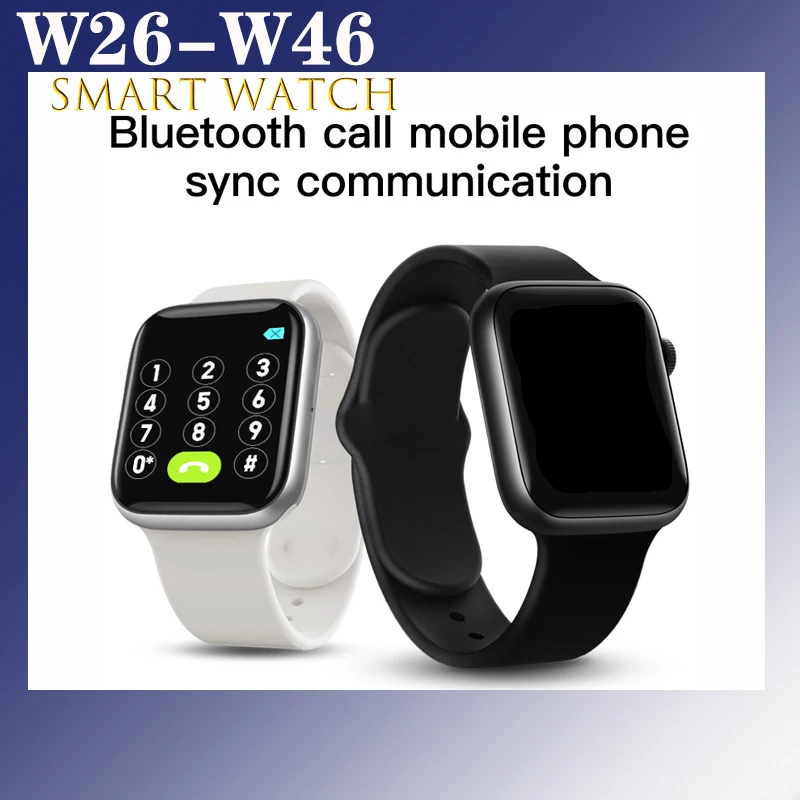 IWO Pro w46 w26 Smart Hodinky Bluetooth 1.75 palcový Monitor Srdcovej frekvencie Smartwatch muži ženy pre apple PK T600 T900 Y68 iwo 12 13
