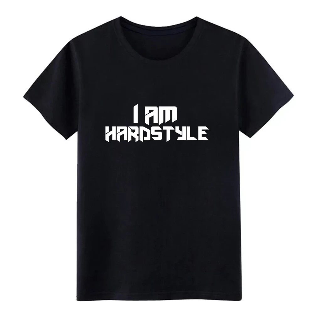 Ja som hardstyle podľa plátno t shirt mužov Tlač tee tričko O Krk farbou Fitness Priedušná Jar Jeseň cool tričko