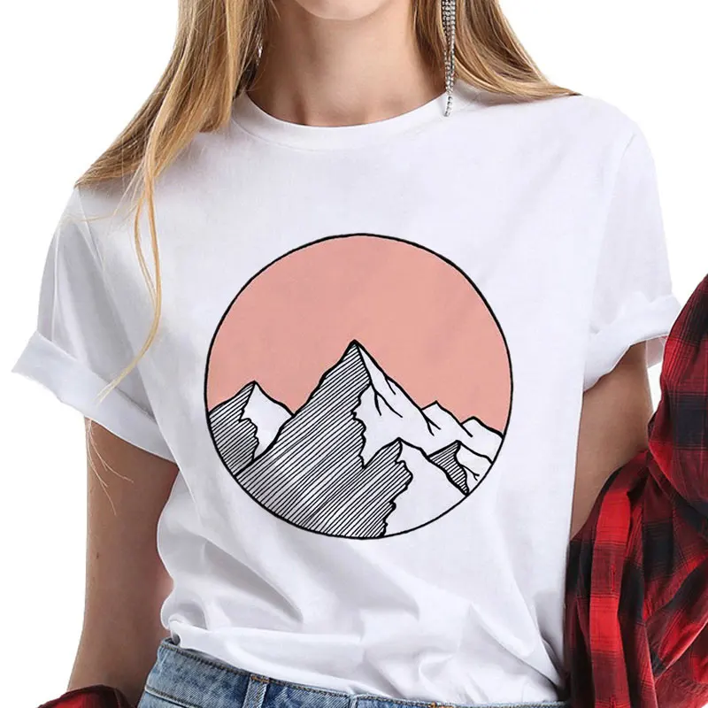 Japonsko Štýl Vaporwave Vlna Print T Shirt Estetické Ženy Lete Nové Tričko Krátky Rukáv Biele-O-Krku Módne Topy 2020 Femme