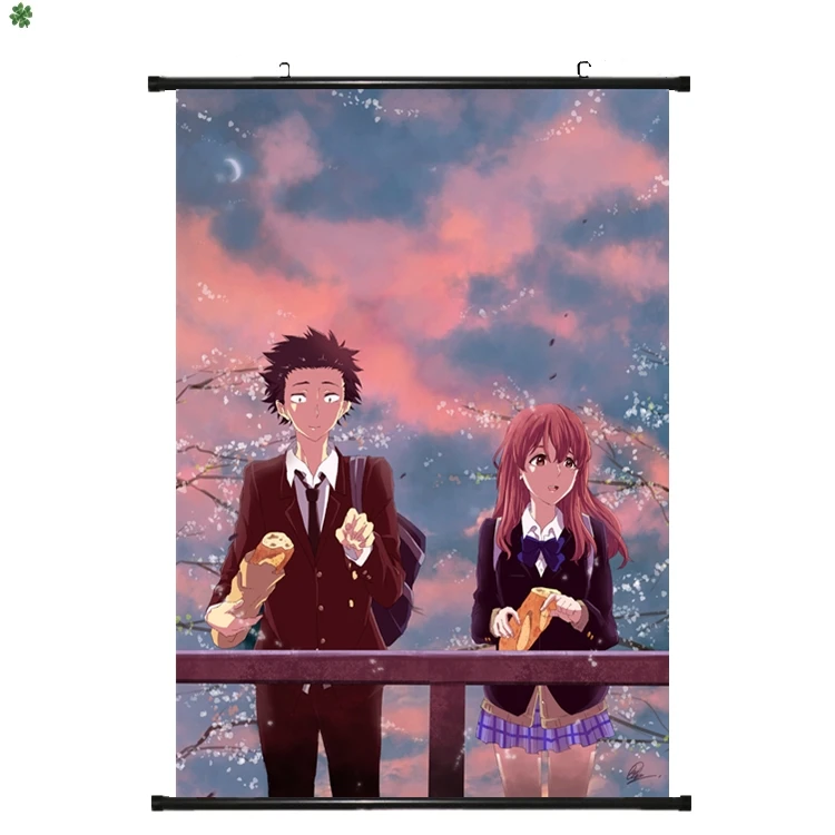 Japonské Anime Tichý Hlas Sahara Miyoko & Ueno Naoka & nishimiya syouko Domova Stene Prejdite Plagát Dekoratívne Obrázky