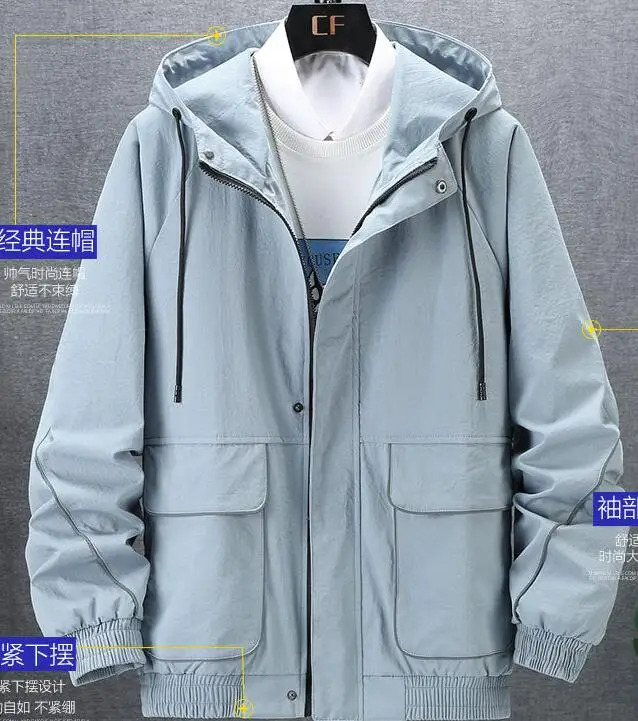 Jar ggx a na jeseň nový štýl reflexné bavlna bežné pracovné odevy bunda jacket
