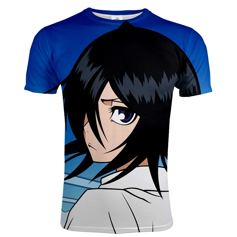 Jar Leto Trendy Anime T-shirt Bleach 3D Vytlačené Muži/Ženy Streetwear Tričko Športové Bežné Teeshirt Hip Hop Móda tričko