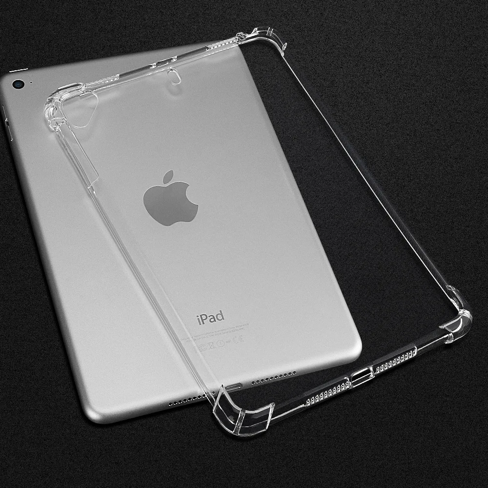 Jasné, Silikónové puzdro Pre iPad Pro 9.7 Transparentné TPU Silikónové Tablet Kryt Pre Apple iPad A1673 A1674 A1675 9.7