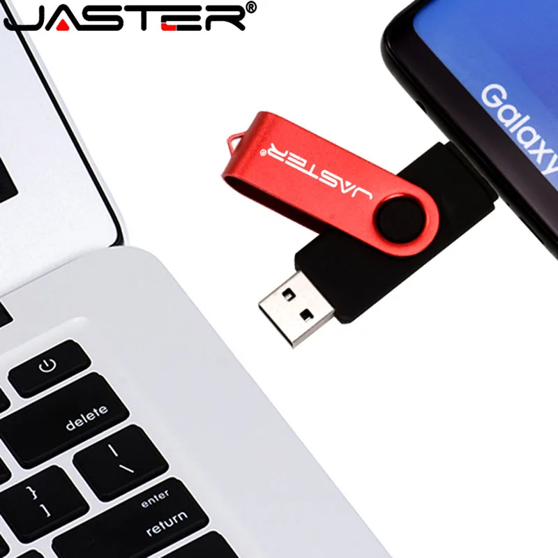 JASTER USB Flash Disk OTG Pero Disk 128 GB 64 GB Usb kľúč 32 GB USB kľúč pre Android Smart Phone/PC Modrá Čierna Červená kl ' úč