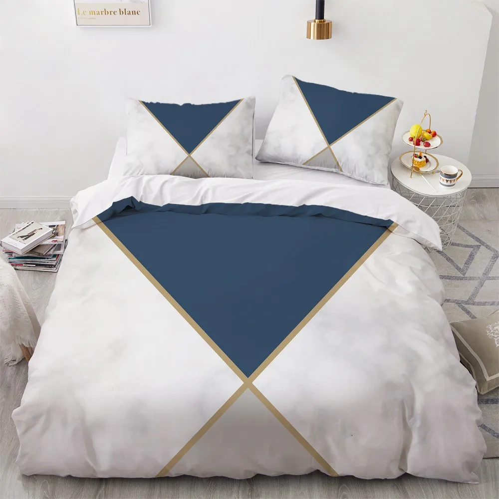 Jednoduché posteľná bielizeň Sady 3D Marbling Povlaky na Prikrývku Kryt Nastaviť Cumlík Posteľná obliečka na Vankúš Kráľ, Kráľovná Full Double Domov Texitle