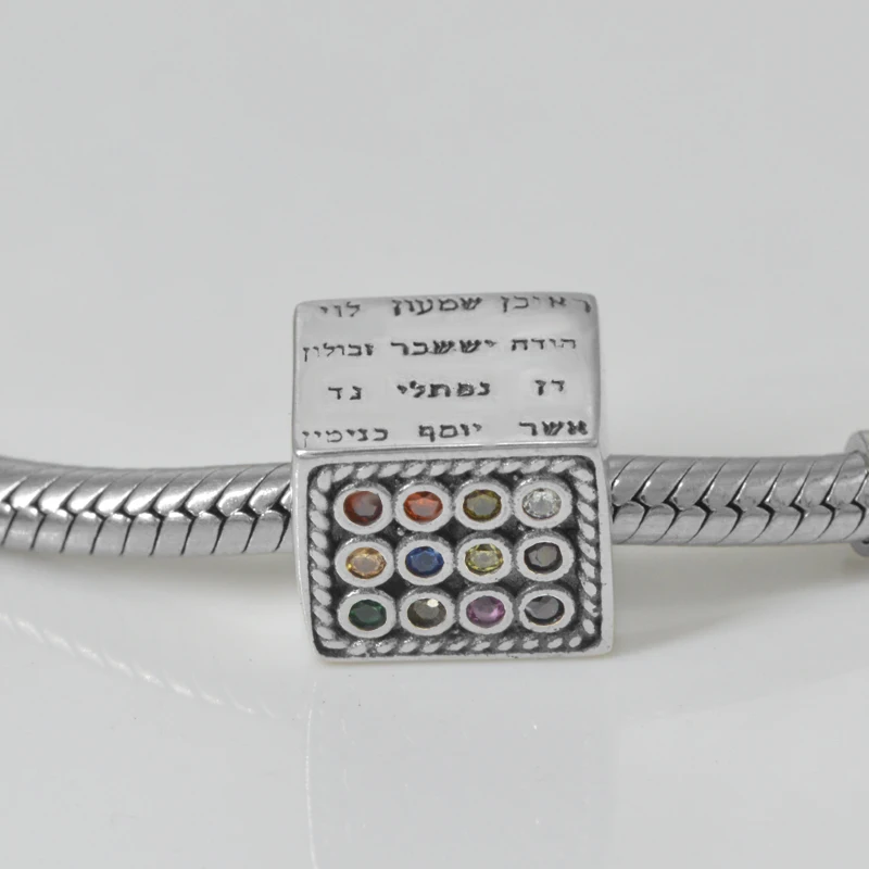 Jemné Nové 925 Sterling Silver Izraela 12 Syn Jacob Korálky Cz Charms Fit Európskej Náramok pre Ženy 2020 Šperky Darček