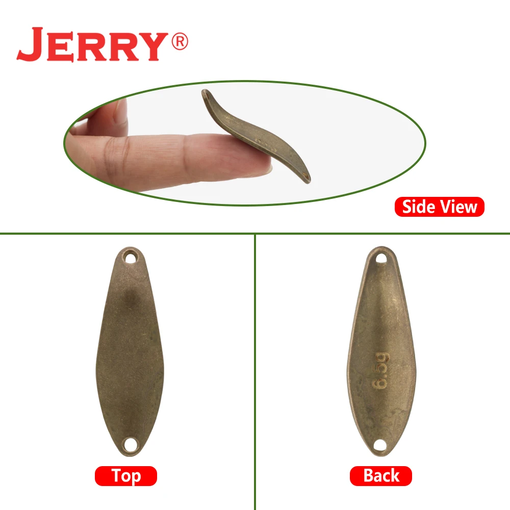 Jerry Kuyu nevyfarbené prázdne lákať nastaviť kovové rybárske lyžice auta aera dúhový lesk čačky hlboké potápanie 6 g 0.21 oz plávať návnada