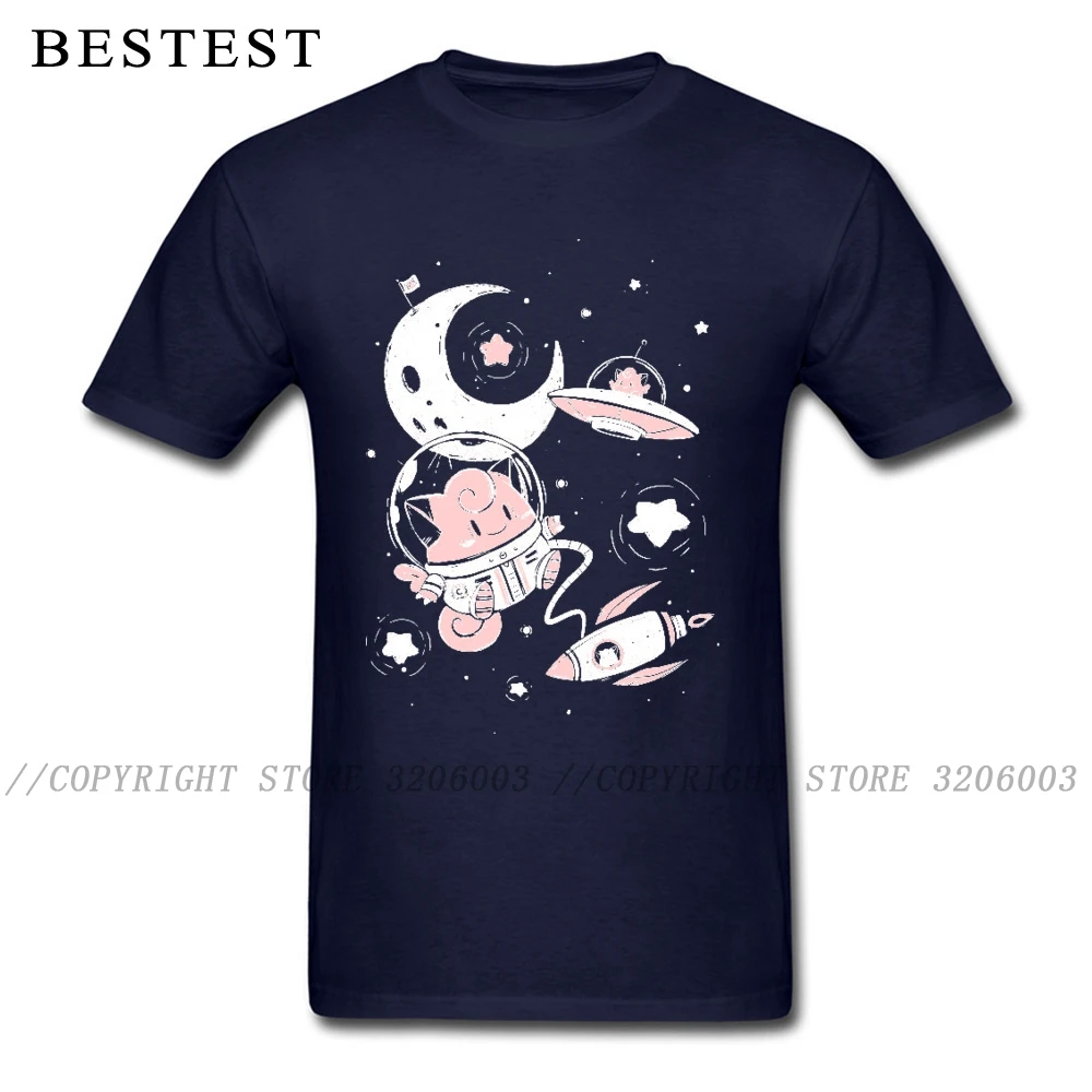Jigglypuff T Shirt Kawaii Harajuku Tričko Muži T-shirts UFO Priestor X Topy Tees Spaceman Monster Oblečenie Žien Streetwear Bavlna