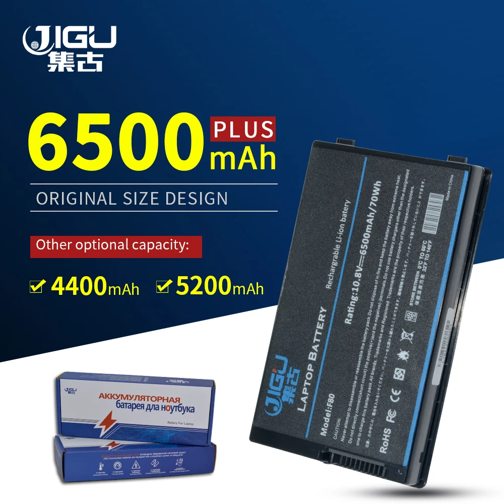 JIGU Notebook Batérie Pre Asus A32-F80 A32-F80A F80A F80M F80H F80S X85C X85L X85S Series, 6 Článkov
