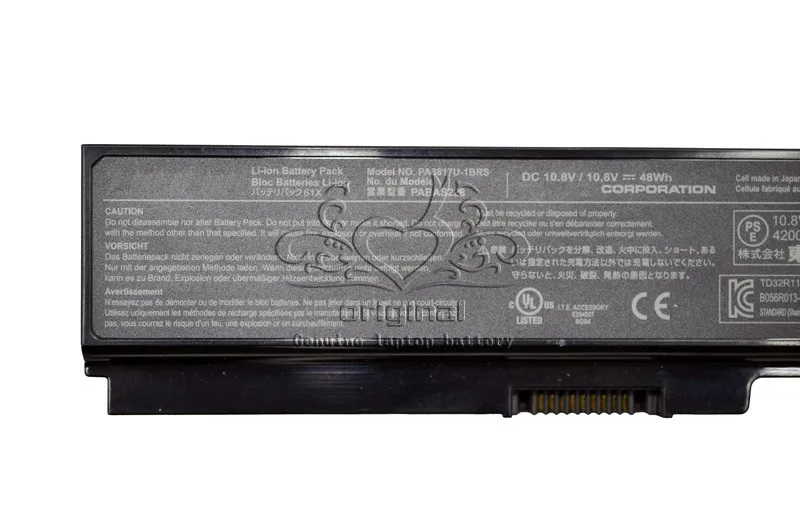 JIGU Pôvodné Notebook Batérie Pre Toshiba Satellite L735D L750 L750D L775 L775D 10.8 V, 48WH