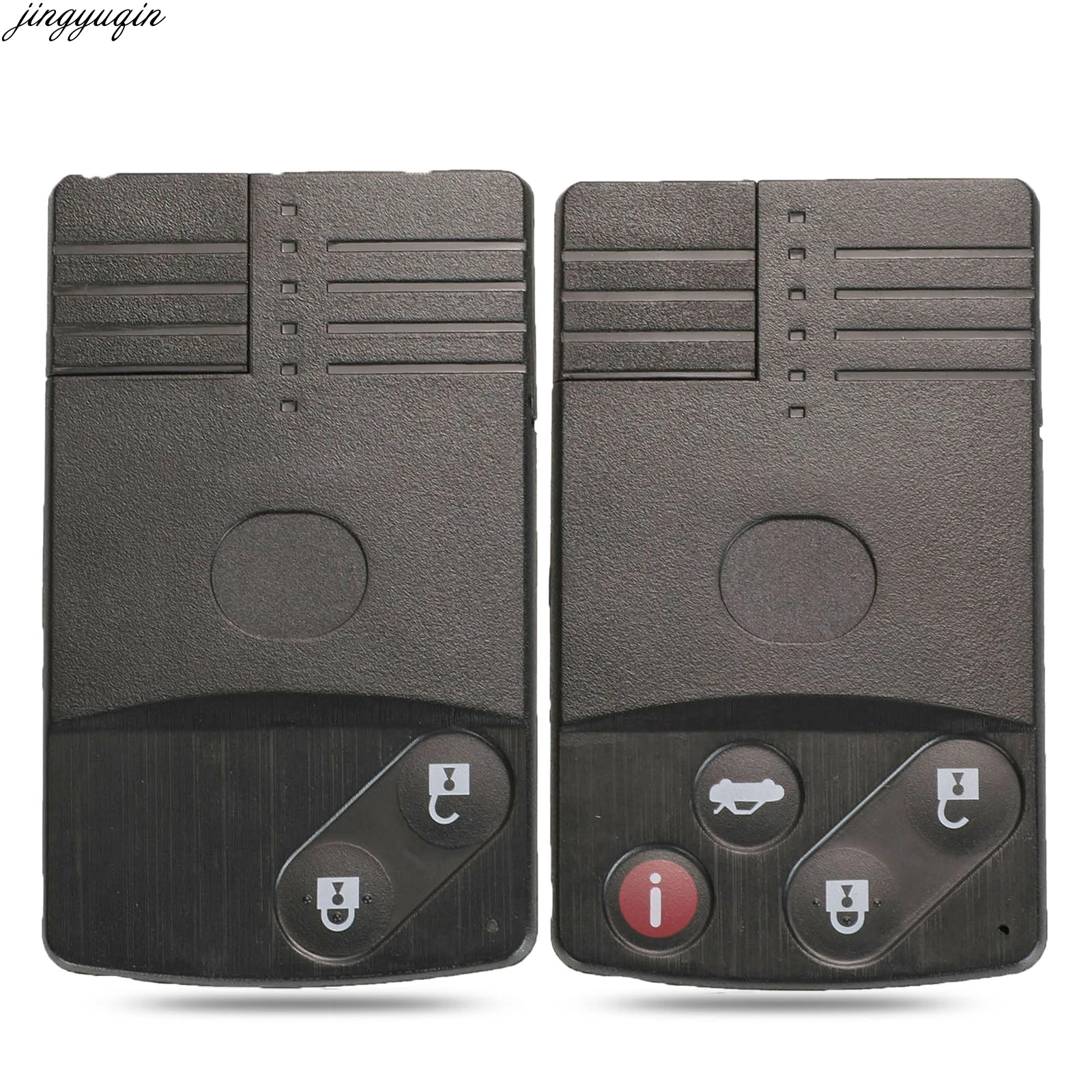 Jingyuqin Diaľkové Kľúča Vozidla Prípade Shell Pre Mazda 5 6 CX-7 A CX-9 RX8 Miata MX5 2/4 Tlačidlá Smart Card Uncut Čepeľ FOB Náhradné