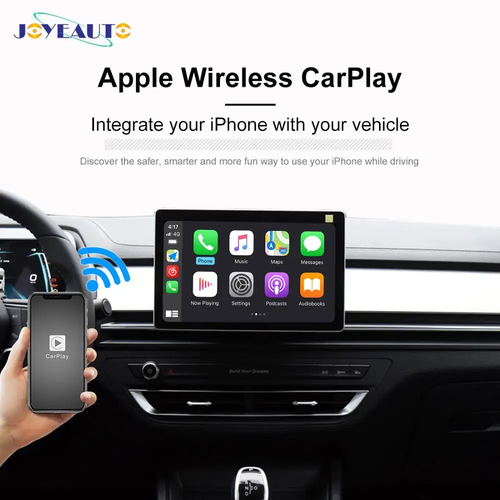 JoyeAuto Bezdrôtový Carplay Android Auto 4.2 alebo Vyššie Systém Apple Wireless Carplay USB Dongle pre Android iOS