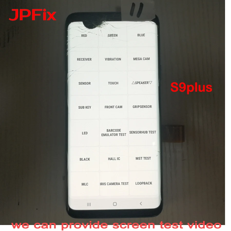 JPFix AMOLED Pre Samsung S9 Plus G965 Dotykový LCD Displej, Sklo Rozbité Praxi Testovanie Displej S Rámom Opravy Dielov