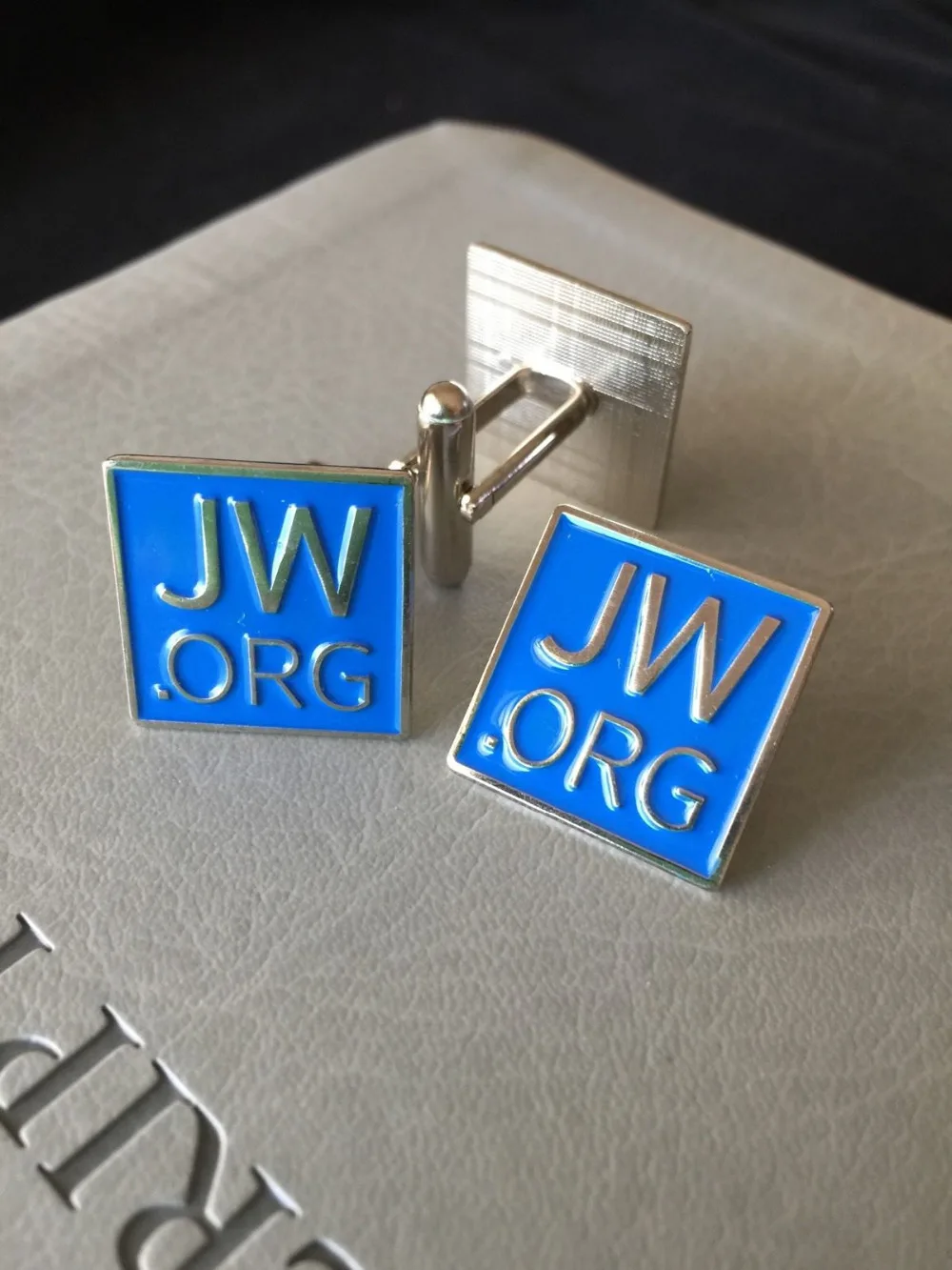 JW Pin a Cufflink Nastaviť Zliatiny s Modrým Znak jw.org