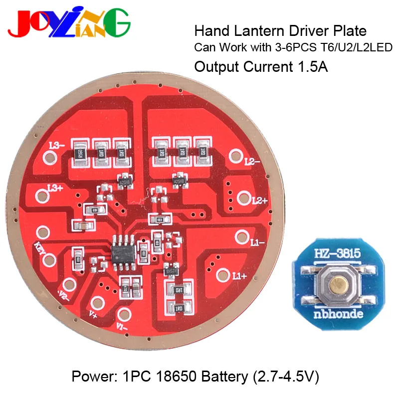 JYL3915 High-Power Silné Svetlo Prenosné Svetlo Obvod Disku Rady Príslušenstvo Môžete Pripojený 3-6pcs T6/U2/L2 LED Svetlá