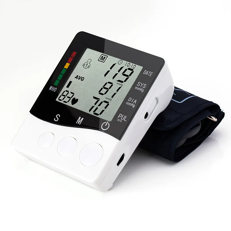JZIKI Digitálne zariadenia na Automatické Rameno Krvný Tlak, Pulz Monitor tonometer Prenosné bp Krvný Tlak Monitory meter sphygmomanomete 868