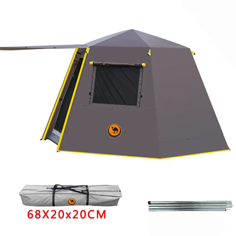 K-HVIEZDIČKOVÝ Anti-UV Mm Hliníková Tyč Automatické Outdoor Camping Veľký Stan 4-6 Osoby Markíza Rekreačné Piknik Domáce Použitie