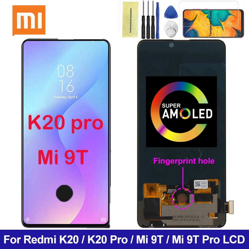 K20Pro Amoled Mi 9T Pro LCD Pre Redmi K20 Pro Lcd displej Dotykový Displej Digitalizátorom. Diely Pre Xiaomi9T MI9T Pro Redmi K20 Lcd