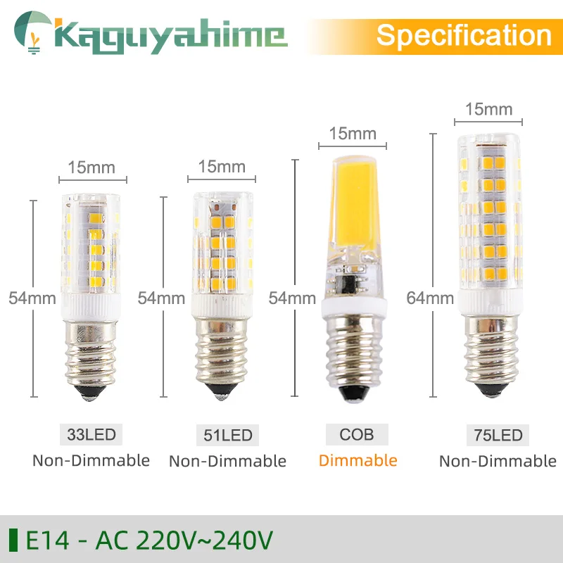 Kaguyahime E14 3W LED Žiarovka 6W 12W LED Žiarovka E14 Vysoký Jas AC 220V Lampada LED Reflektor, stolná Lampa Bombilla Sviečka, Lampa